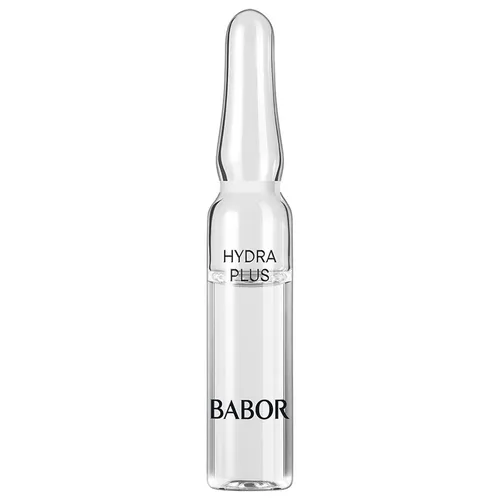 Babor Hydra Plus Ampullen-Wirkkomplex 14 ml - Die Hydra Plus Ampulle sorgt für intensive Feuchtigkeit mit niedermolekularer Hyaluronsäure. Ideal für pralle, durchfeuchtete Haut und zur Unterstützung der eigenen Feuchtigkeitsbalance.