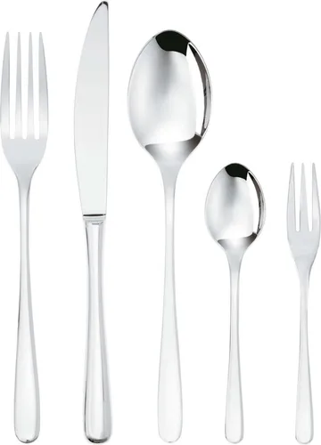 Sambonet Taste Edelstahl 18/10 Besteckset 60-tlg. Vollheft - Hochwertiges 60-teiliges Besteckset für 12 Personen aus rostfreiem Edelstahl 18/10, spülmaschinenfest und mit elegantem Design für stilvolle Tischgedecke.