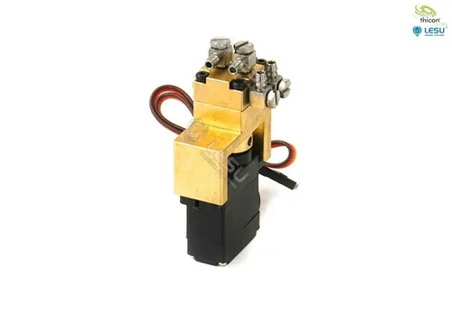 Produktbild Hydraulik Steuerventil 1-fach Messing mit 12mm Mini-Servos LESU / thicon-models