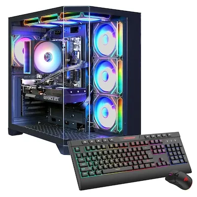 GAMEMAX HYPE-A BK 8000 Gaming-PC mit AMD Ryzen 5 9600X und RTX 5060 - Starker GAMEMAX Gaming-PC mit AMD Ryzen™ 5 9600X und NVIDIA GeForce RTX™ 5060. Ideal für Gamer und Kreative, bietet hohe Leistung und Effizienz für beeindruckende Spielerlebnisse.