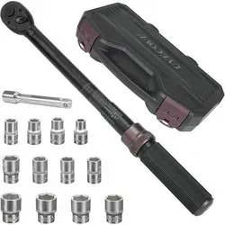 Drehmomentschlüssel 1/2 Zoll 20-220 Nm Set 14tlg 1 2-Zoll 14 Stk. Set