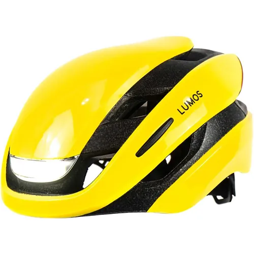 Lumos Ultra Mips raincoat yellow S Fahrradhelm in gelb von Lumos