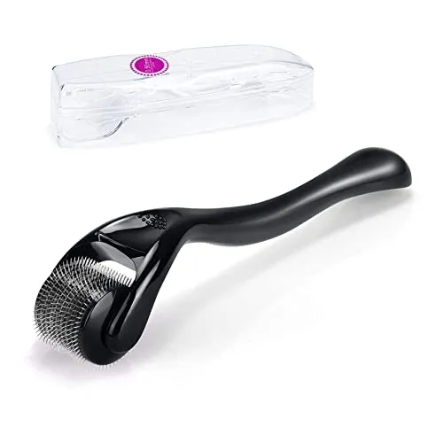 Olakin Derma-Roller 0,5mm, Mikronadelroller, Professionelles Microneedling, für Interne Hautregeneration, Effektiv gegen Akne, Falten, Dehnungsstreifen, und Hyper-Pigmentierung