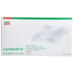 Lomatuell H Salbentüll 10x20 cm steril Verband