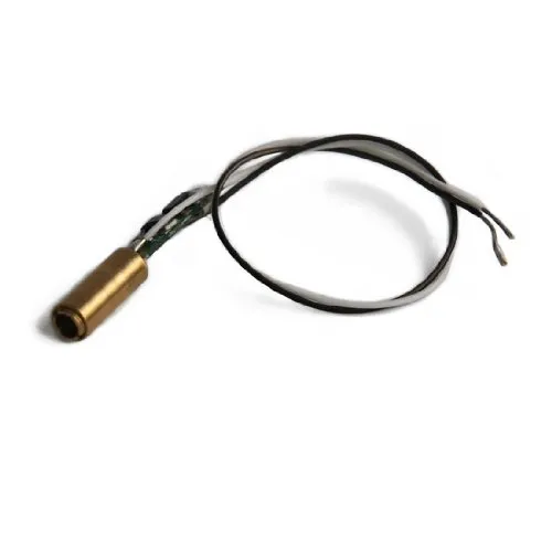 Punktlaser, rot, 650 nm, 1 mW, 3 V DC, Ø4x20 mm, Laserklasse 2, Fokus einstellbar, Kabellänge 80 mm - 70135879