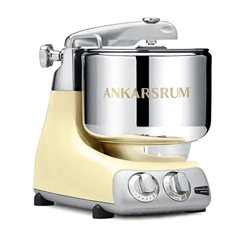 Ankarsrum AKR 6230 CR Assistent Original-AKM6230 Küchenmaschine - Standmixer mit 1500 Watt Elektromotor, 7 L Edelstahl-Schüssel und präziser Geschwindigkeitskontrolle für perfekte Ergebnisse in der Küche.