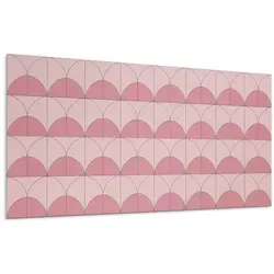 Wallfluent Selbstklebende Wandpaneele, Rosa, 40x20 cm, 10 Stück - Stylische Wandpaneele für eine moderne Raumgestaltung – schnell und einfach ohne Werkzeug anbringbar. Ideal für Küche, Bad oder Wohnzimmer. Pflegeleicht und rückstandslos ablösbar.