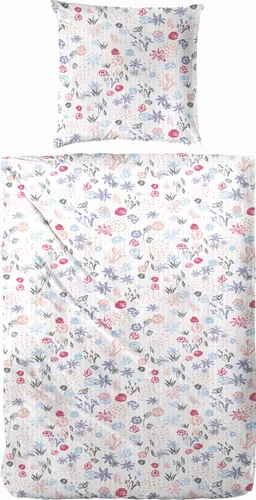 H.G. Hahn Soft-Seersucker-Bettwäsche mit Blümchenmotiv - Bettwäsche aus 100% Baumwolle im charmanten Blümchendesign, ideal für erholsame Sommernächte. Schadstoffgeprüft nach STANDARD 100 von OEKO-TEX®.
