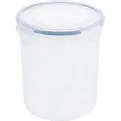 Contacto Frischhaltedose, 1200 ml, Kunststoff, Ø 10,5 x H18 cm, hoch, stapelbar, luft-/wasserdicht, Klick-Verschluss, mikrowellen-/gefriergeeignet - Transparent