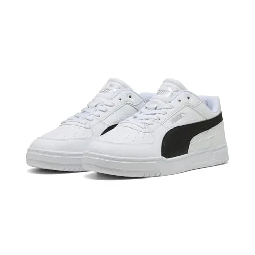 Puma Herren Caven III Sneaker - Lifestyle Schuhe in Weiß-Schwarz-Silber - Der Puma Caven III Sneaker verbindet klassischen Court-Style mit modernem Komfort. Perfekt für Alltag und Freizeit, bietet er eine zeitlose Optik und hochwertige Materialien für einen trendigen Look.