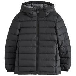 Next Steppjacke Gesteppte, mittelschwere Kapuzenjacke (1-St) schwarz 152 (12J)