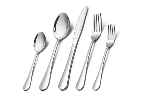 LuxusKollektion 30-teiliges Besteck-Set für 6 Personen mit rundem Griff