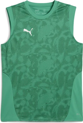 PUMA Fußballtrikot teamCUP Training Tanktop Herren - Atmungsaktives Trainingsoberteil für Teamsport, ideal für Fußballtraining und Wettkämpfe, in silberfarben und Größe S (44/46)