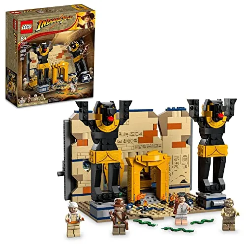 LEGO Indiana Jones Flucht aus dem verlorenen Grab 77013 - Interaktives Bauset mit 4 Minifiguren und spannenden Funktionen. Ideal für Kinder ab 8 Jahren, um legendäre Filmszenen nachzuspielen und die Fantasie anzuregen.