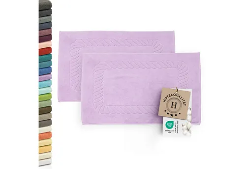 ZOLLNER Badematte in lila von Zollner