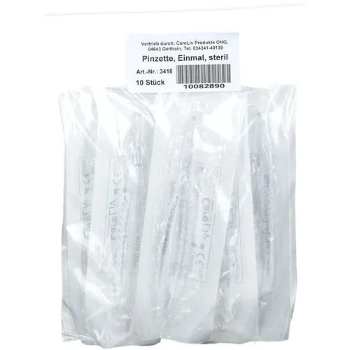 Einmalpinzette aus Kunststoff 12,5 cm steril