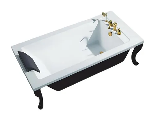 Luxuswanne Designwanne 185x90 cm - Freistehend in Schwarz - Elegante Badewanne aus hochwertigem Acryl, ideal für moderne Badezimmer. Komfortable Maße von 185x90 cm, bietet Platz für entspannende Momente. 2 Jahre Herstellergarantie.