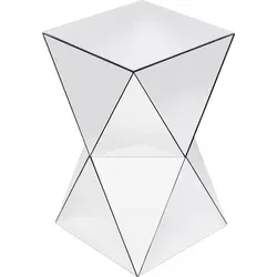 Kare Design Beistelltisch Luxury Triangle in silber von KARE