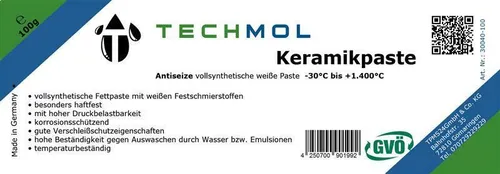 Keramikpaste Keramik Paste Fett 100g Tube Anti Seize Techmol