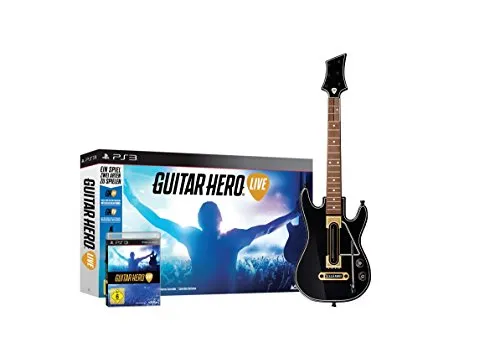 Guitar Hero - Live Bundle für Playstation 3 mit Gitarre - PC- & Videospiele: Erlebe musikalische Abenteuer mit dem innovativen Gameplay und der mitgelieferten Gitarre für ultimativen Spielspaß.
