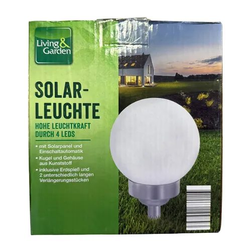 Living & Garden Solar-Leuchte mit 4 LEDs