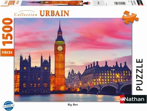 NATHAN, Puzzle 1500 Teile Big Ben, , NAT878093
