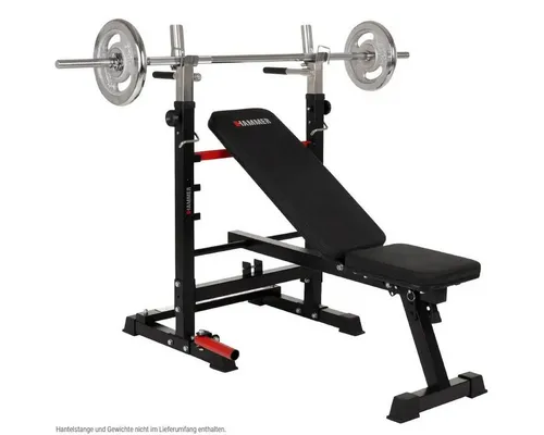 Hammer Trainingsbank Force 4.0 inkl. Rack - Fahrradergometer für effektives Oberkörpertraining, max. Benutzergewicht 180 kg, inklusive Rack für vielseitige Übungen und einfache Handhabung.