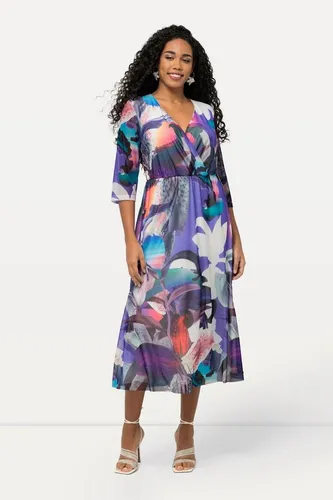 Ulla Popken Plus Size Meshkleid mit Wickeloptik von Ulla Popken