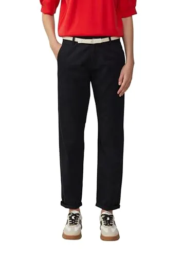 s.Oliver Chinohose Set (2-tlg) mit Gürtel, BLACK