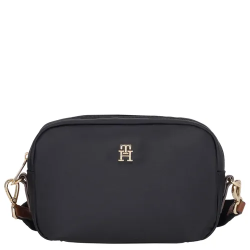 Tommy Hilfiger Umhängetasche Popette Camera Bag black - Elegante Handtasche für den Alltag, minimalistisch und leicht. Mit verstellbarem Schulterriemen und praktischem Reißverschlussfach für Ihre Essentials.