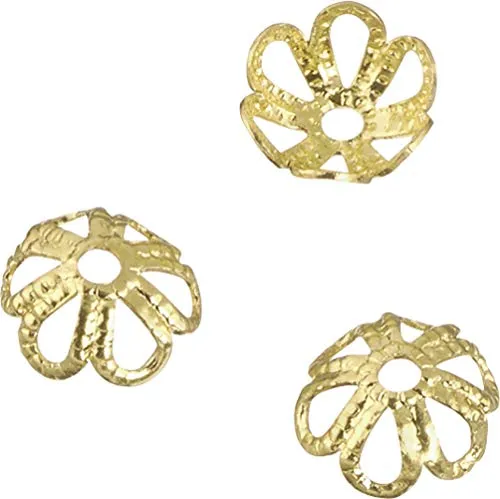 Knorr Prandell 6198562 Perlkappe, 6 mm Durchmesser, goldfarben