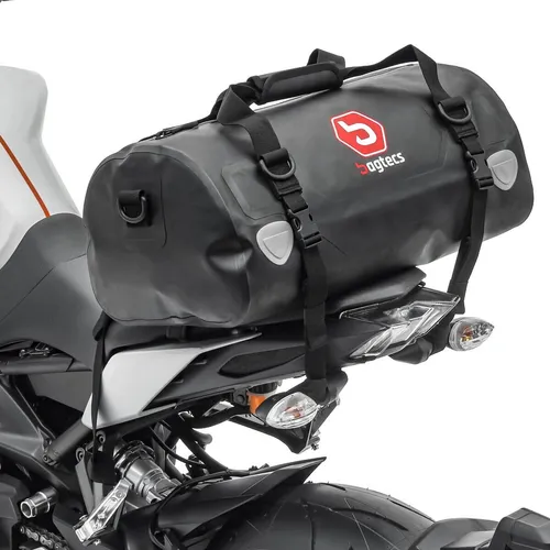 Bagtecs Reisetasche Motorrad Hecktasche XF30 - 30L wasserdicht - Wasserdichte Drybag Hecktasche für Motorräder mit 30L Volumen, strapazierfähig und UV-beständig. Perfekt für lange Fahrten, mit sicherem Reißverschluss und reflektierenden Elementen für mehr Sicherheit.