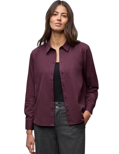 Street One Hemdbluse in Unifarbe Jazz Berry 40 von Street One