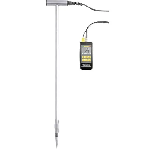 Greisinger GMH38-LW1-TF Feuchte-Fühlerkopf - Feuchtigkeitsmessgerät für Landwirtschaft, ideal zur schnellen Bestimmung von Materialfeuchte in Heu- und Strohballen sowie Schüttgütern. Integrierte Temperatursonde für präzise Messungen.