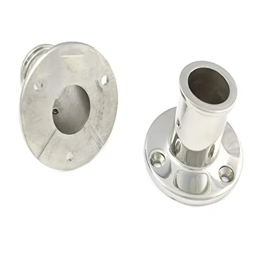 Flaggenstockhalterung 84 grad 25mm Edelstahl A4 Flaggenhalter