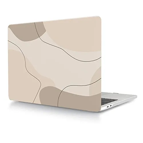 Hülle Case Kompatibel mit Neues MacBook Pro 15 Zoll 2019 2018 2017 2016 Freisetzung A1990 A1707 mit Touch Bar and Touch ID, Ultradünne Plastik Hartschale Schutzhülle, Braun