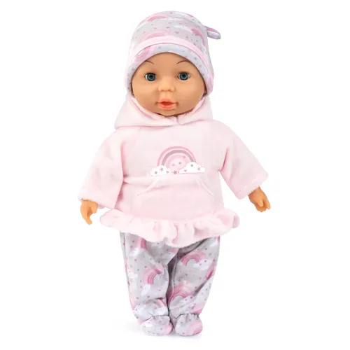 Bayer Design 92802BM Babypuppe My First Baby - Weich- & Stoffpuppen, ca. 28 cm große Puppe mit Schlafaugen und weichem Körper, ideal zum Knuddeln und Spielen für kleine Kinderhände.