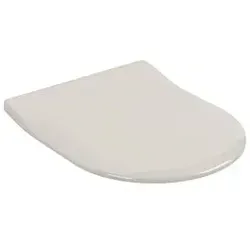 Villeroy & Boch Subway 2.0 WC Sitz 9M78S1R3 pergamon - WC-Sitz SlimSeat aus Duroplast mit Softclose und Quick Release für einfache Reinigung, Farbe Pergamon - ideal für modernes Badezimmer.