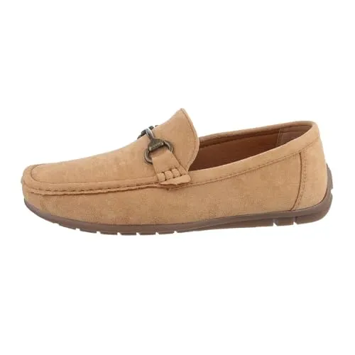 Ital Design Herrenschuhe Halbschuhe Slipper RQ063, Camel, Gr. 43 - Hochwertige Slipper aus Textil in stilvollem Camel, ideal für lässige Anlässe und bequem zu tragen.