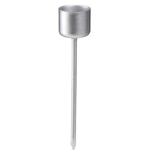 Stabkerzenhalter Adventskranz 11cm Silber 12 St Set Metall, 12 Stück