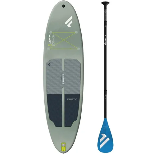 Fanatic Fly Air SLT iSUP Package 9.8 - Allround Surf Stand Up Paddle Board - Stand Up Paddle Board, leicht und stabil für alle Wasserbedingungen, ideal für Anfänger und Fortgeschrittene. Perfekt für Reisen und einfach zu transportieren dank kompaktem Design.