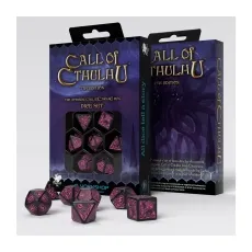 Q-Workshop Call of Cthulhu 7th Edition Dice Set Schwarz & Magenta (7) - englisch 284372