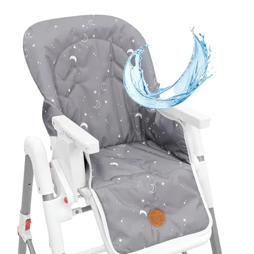Sitzverkleinerer für Hochstuhl - Kinder Sitzkissen für Ikea & Peg Perego - Hochstuhleinlagen & Sitzverkleinerer, sicherer Halt durch eingenähte Lasche und Gummiband, leicht zu reinigen und in verschiedenen kinderfreundlichen Designs erhältlich.