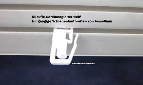Stück Klickfix Gardinengleiter 20 Stück