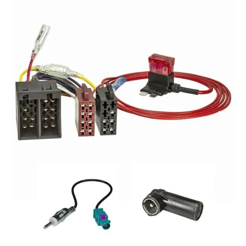 tomzz Audio 7015-007 Radio Adapter Kabel Set kompatibel mit Ford KA RU8 ab 2009-2017 auf ISO Norm einfacher Zündplusabgriff über Sicherung für Fahrzeuge mit Can-Bus