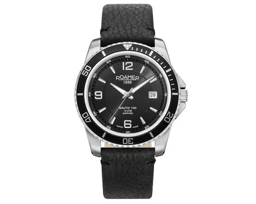 Roamer Luxusuhr Nautic 100 - Elegante Herrenuhr - Herrenuhren mit hochwertigem Edelstahlgehäuse und wasserdicht bis 100 Meter, ideal für stilbewusste Männer.