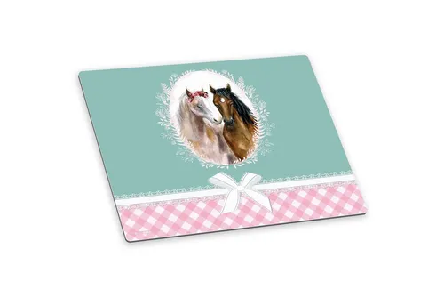 itenga Schreibtischunterlage itenga Deluxe Schreibtischunterlage Pferde 50x40 c