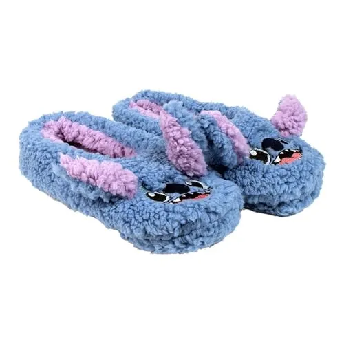 CERDÁ LIFE'S LITTLE MOMENTS Damen Hausschuhe Mit Weichen Sohlen Und Stickapplikationen Slipper, Blau, 36/37 EU