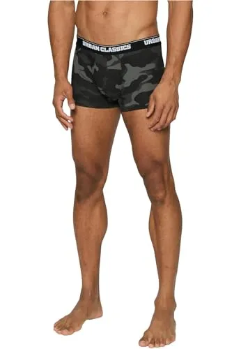 Urban Classics Herren Boxershorts 2 - Shorts TB2047, Gr. XX-Large (Herstellergröße: XXL), Mehrfarbig (Wood Camo + Darkcamo 01362)