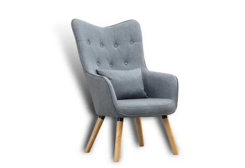 ESTEXO Fernsehsessel Grau - Bequemer Lounge Relaxsessel - Relaxsessel mit losem Kissen und pflegeleichtem Stoffbezug; ideal für gemütliche Fernsehabende oder entspanntes Lesen.